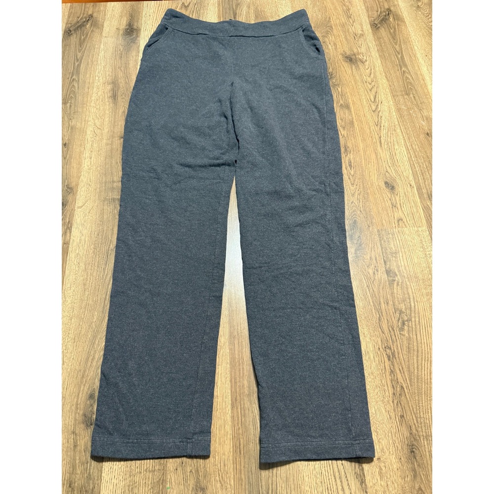 Dalia Pants Womens Size Medium Gray Straight Leg Lounge Casual